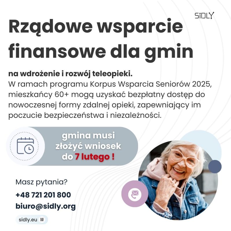 Ruszyło rządowe dofinansowanie na teleopiekę dla seniorów